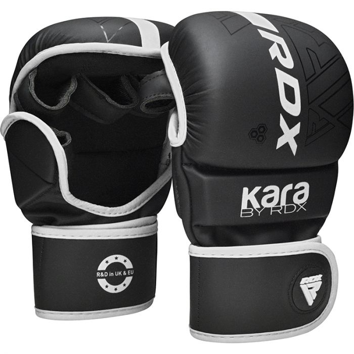 RDX F6 Kara Guantes de Sparring MMA - Negro/Blanco