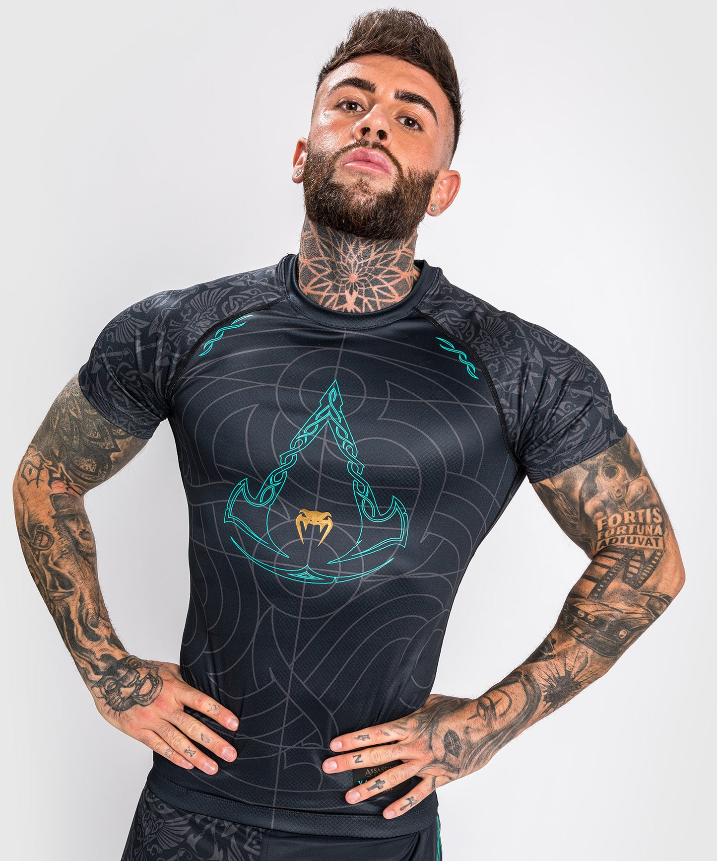 Rashguard Venum Assassin's Creed Reloaded - Mangas cortas - Negro