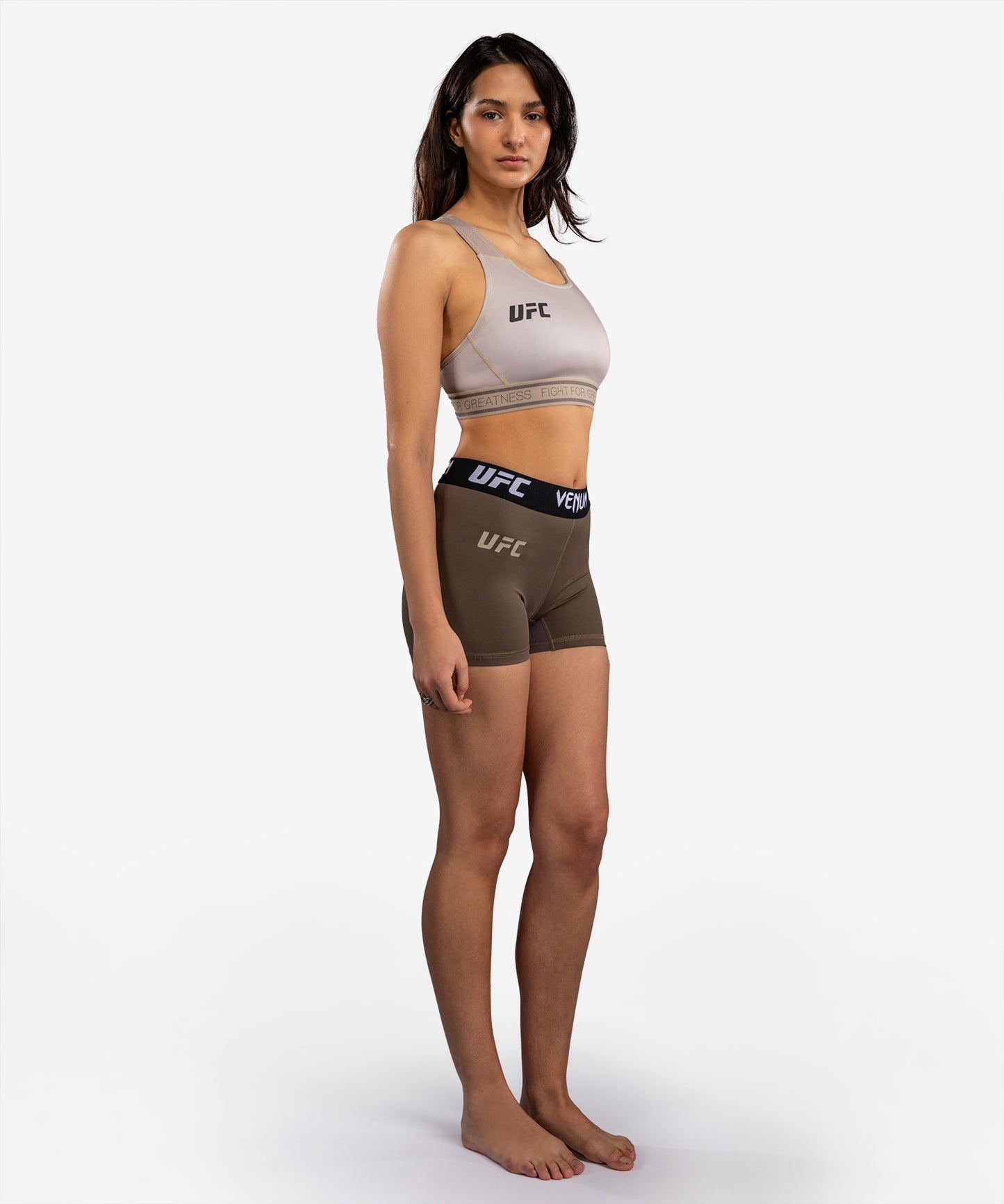 Venum UFC Unity by Venum Authentic Fight Week Women's Performance Vale Tudo Short - Brown