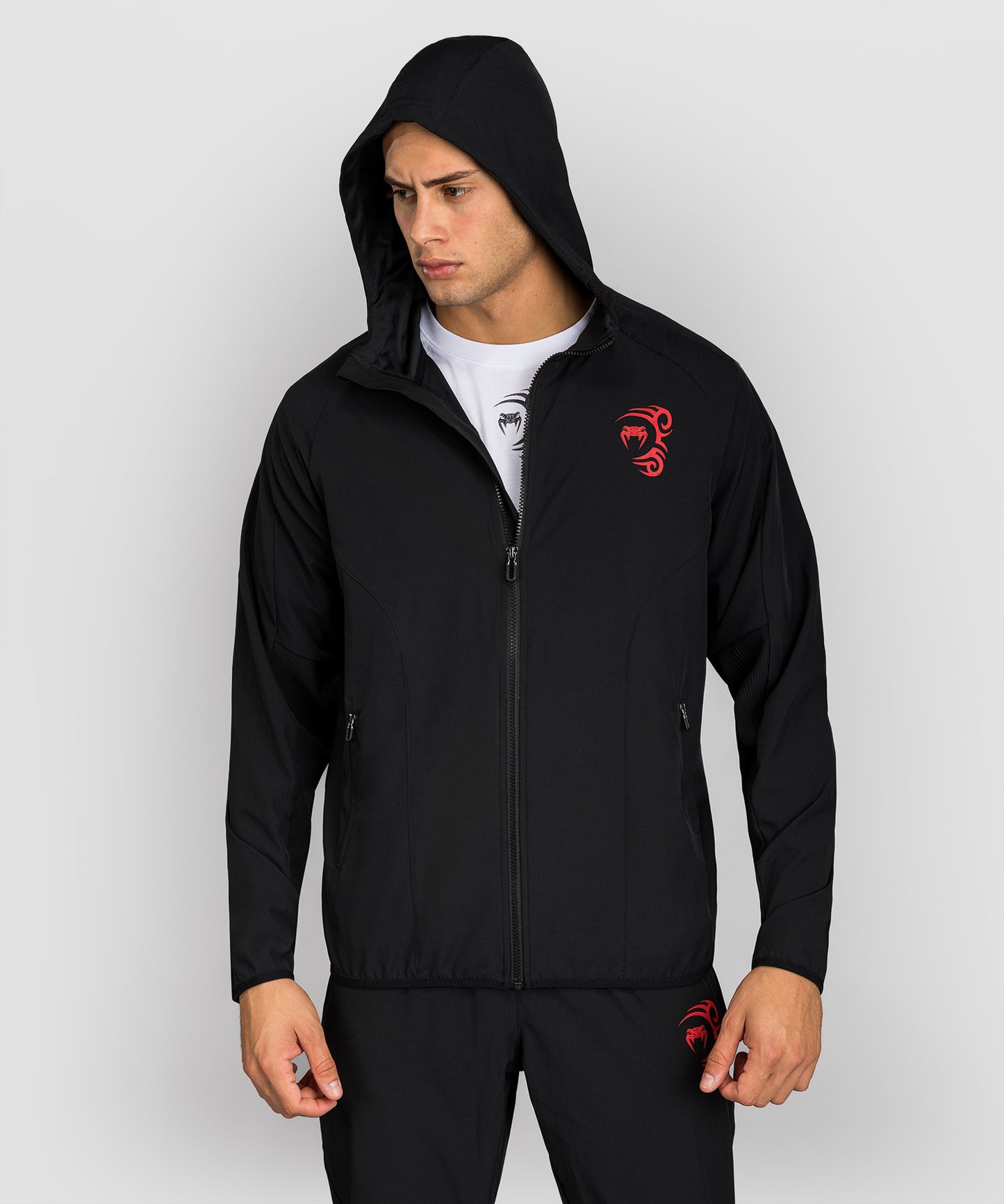 Venum x Mike Tyson Tiger Track Jacket - Deep Deep Black/Intense Red