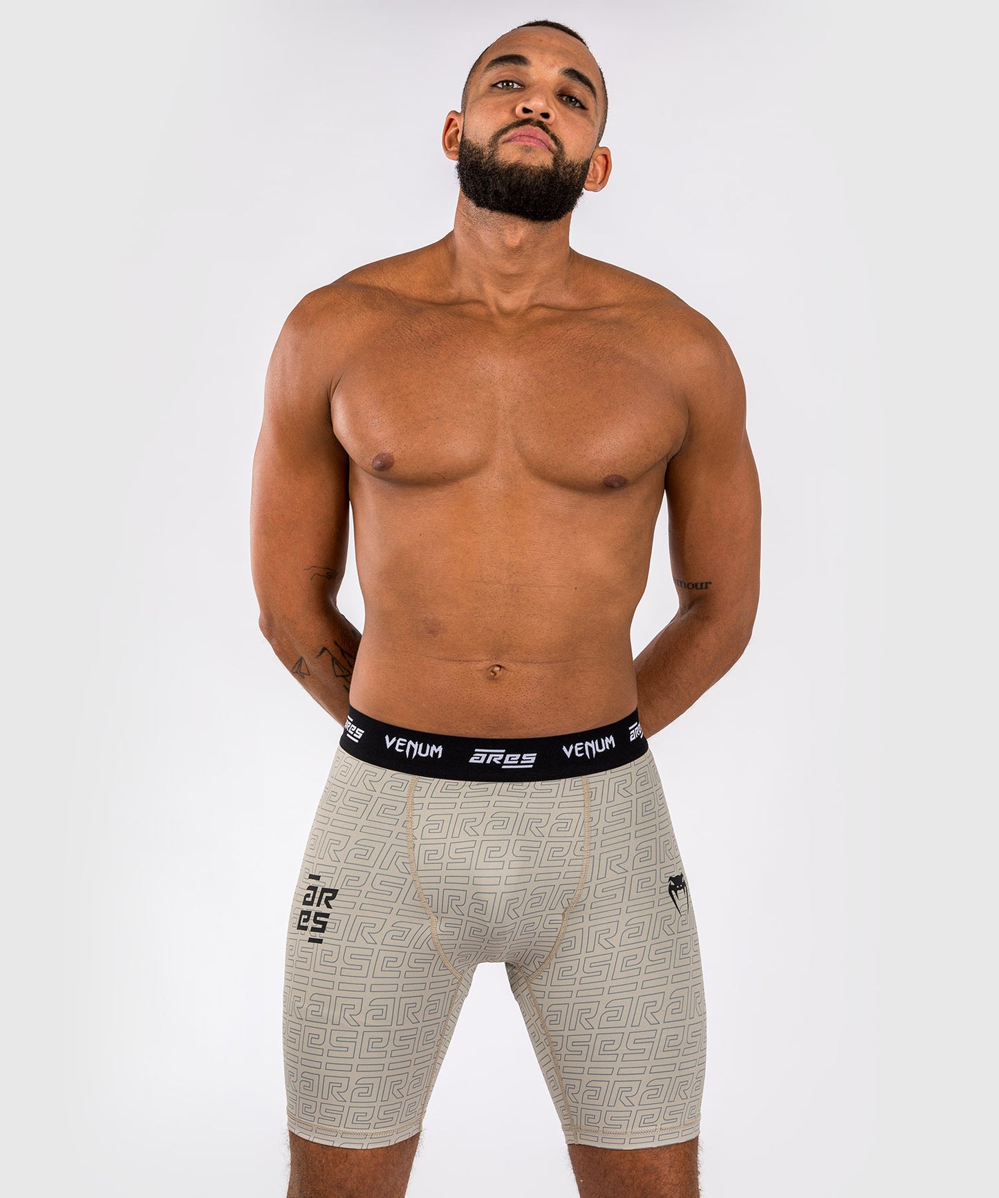 Short de Compression Vale Tudo Venum x Ares 2.0 - Sable