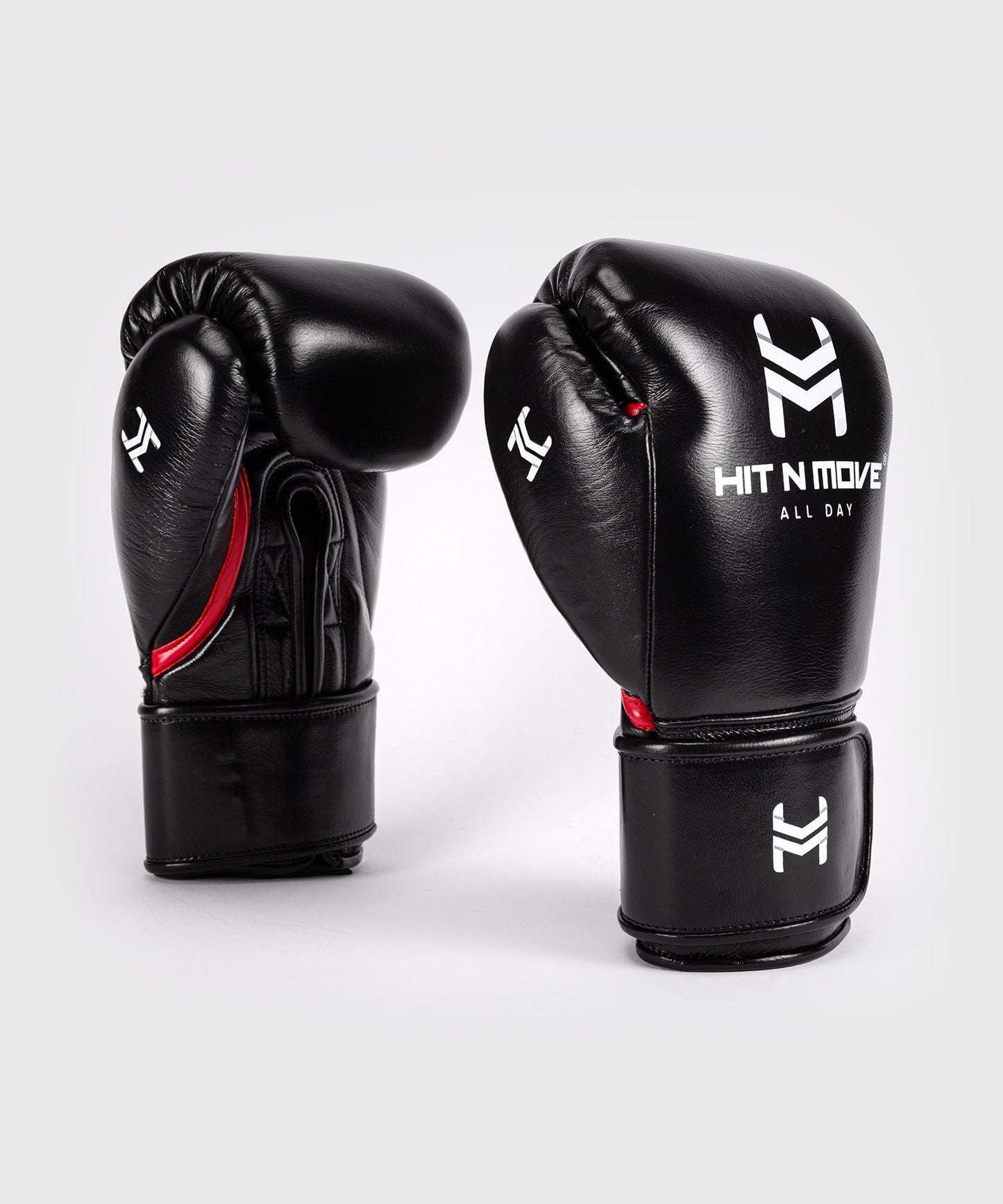 Hit N Move All Day® Pro Agility Boxing Gloves - Black/Red