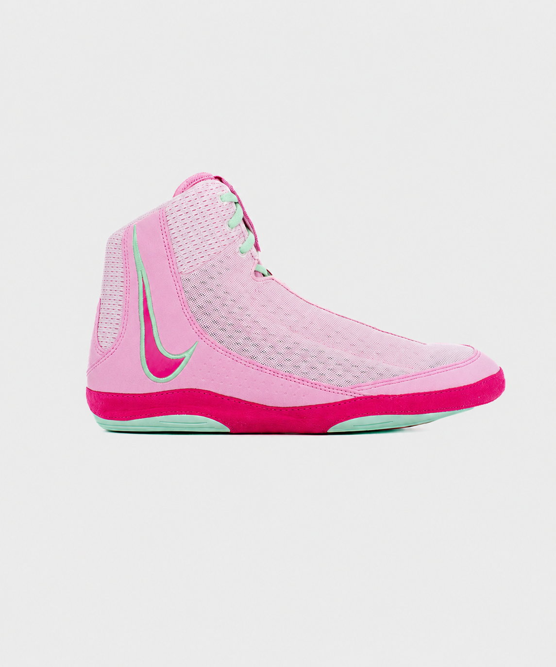 Chaussures de Lutte Nike Inflict 4 - Rose/Fushia/Vert