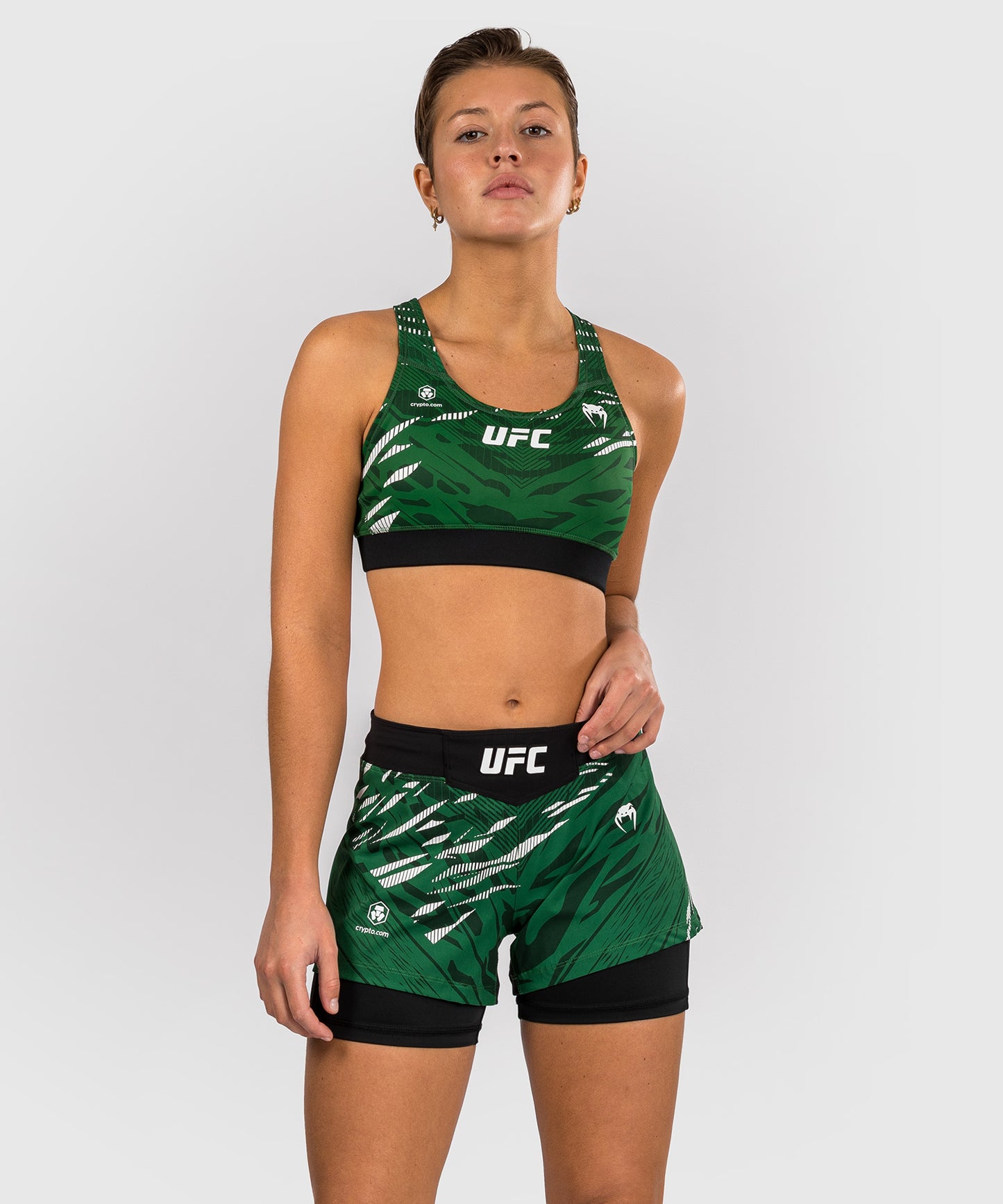 Shorts de Combat pour Femmes UFC Fusion by Venum Authentic Fight Night - Vert