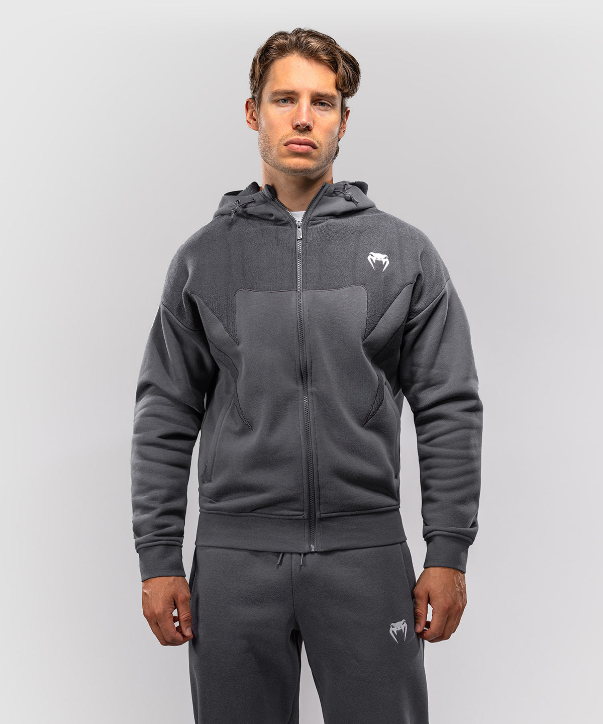 Veste de survêtement Venum Attack Fleece & Weave - Gris