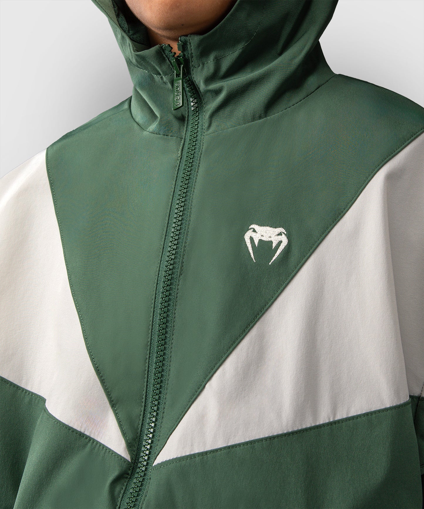 Veste Venum pour Enfant Venum Vectra  – Vert Forêt/ Blanc Cassé