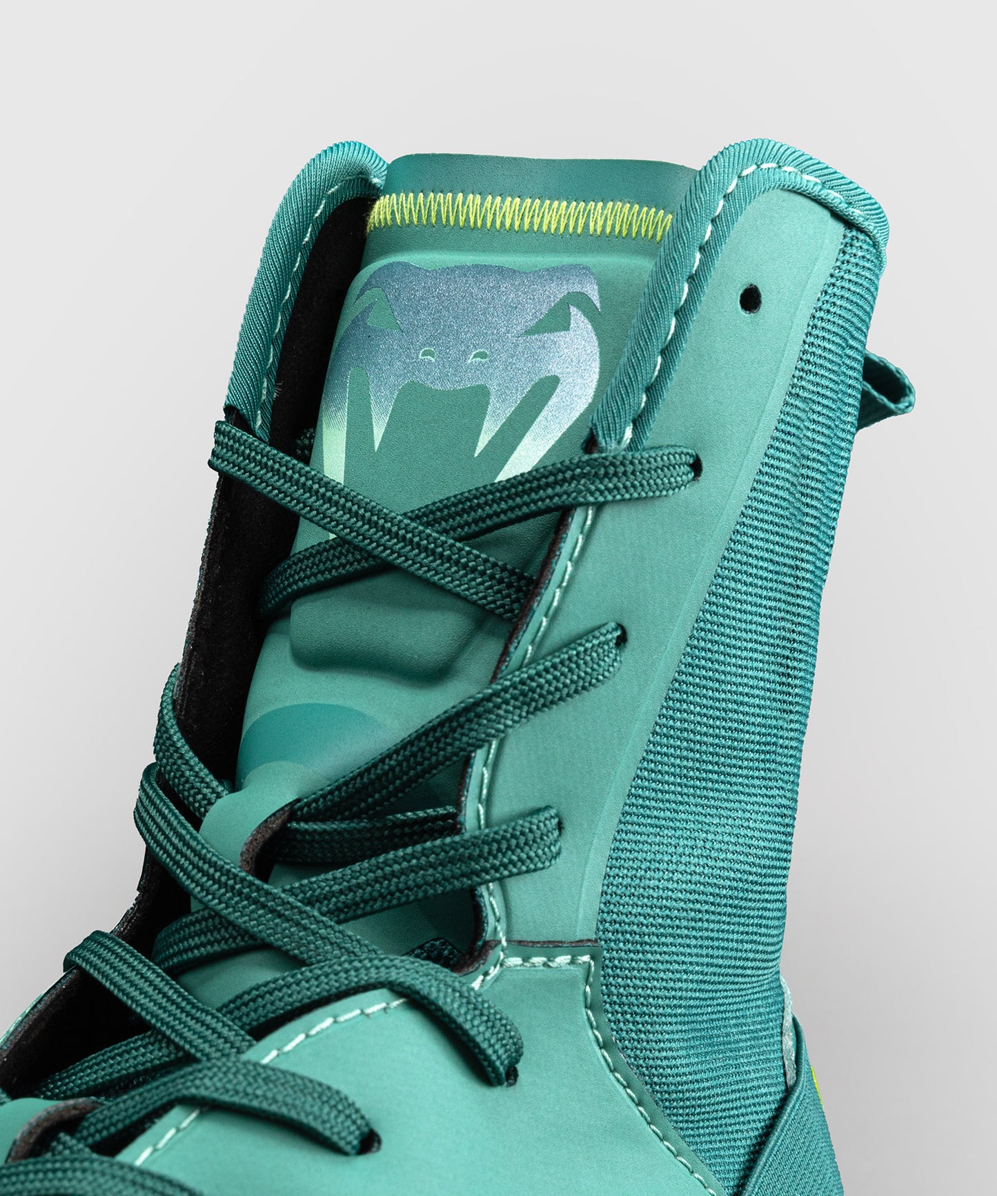 Venum Elite Neo Boxing Shoes - Green/ Neon Yellow