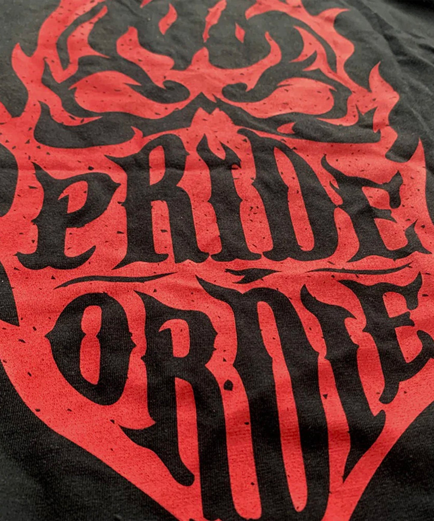 Pride Or Die Reckless Flames Trainings-T-Shirt - Schwarz
