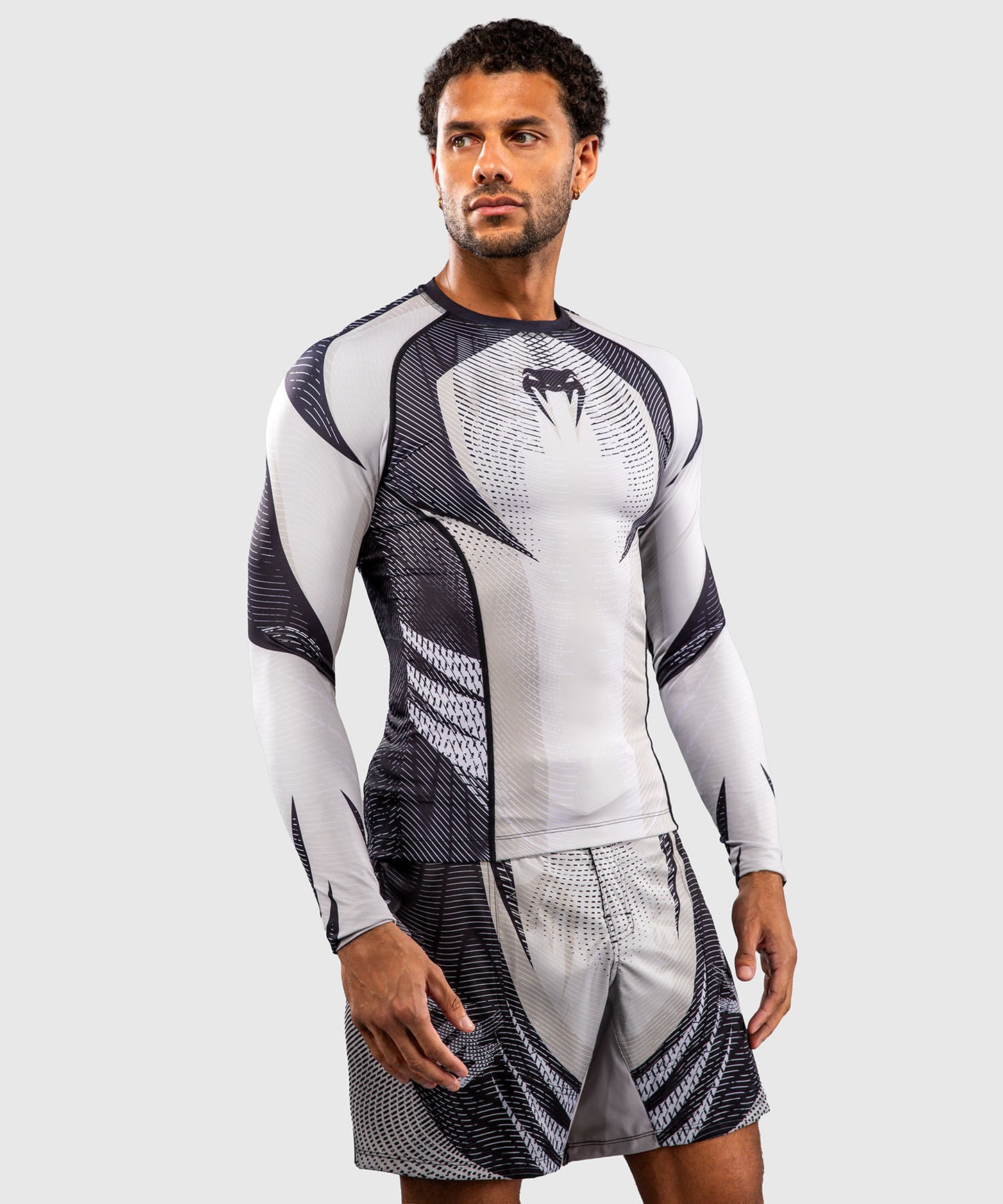 Venum Galactic 3.0 Rashguard Manga Larga - Blanco Hueso/Negro