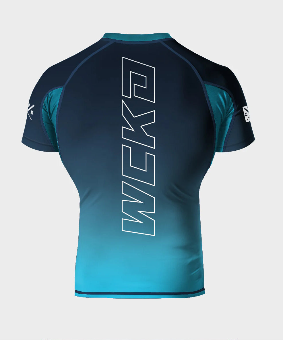 Wicked One Raw Rashguard a Maniche Corte - Blu
