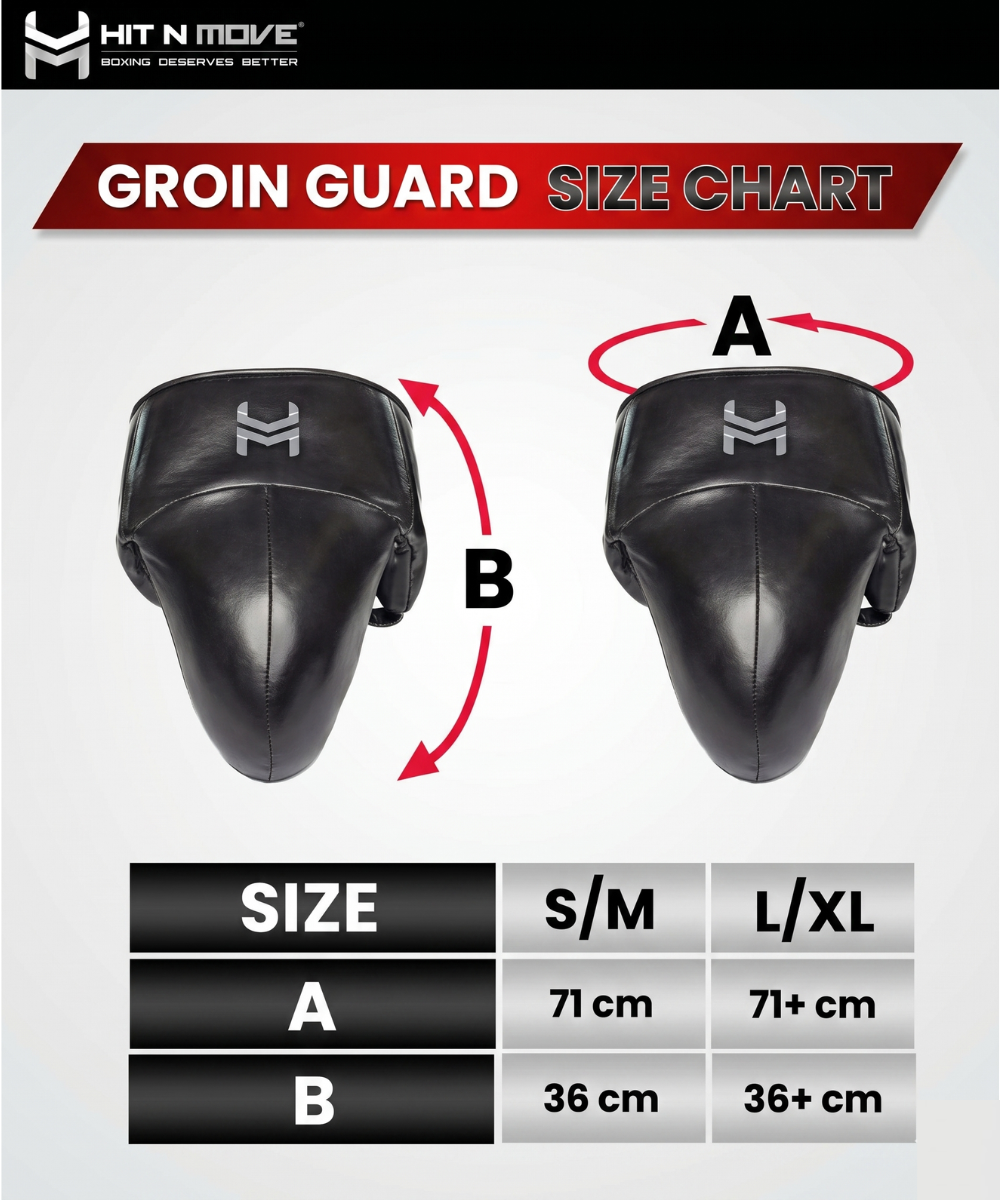 Hit N Move Boxing Groin Guard - Black