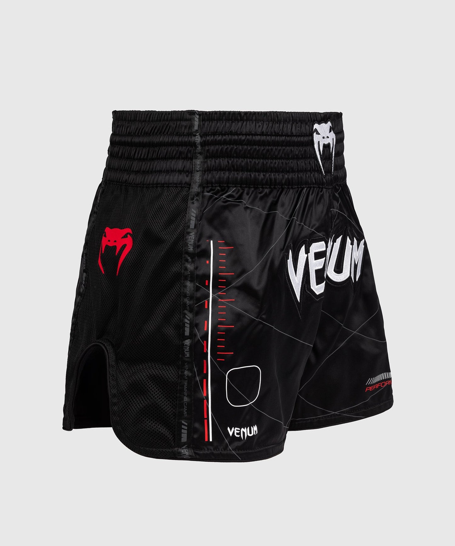 Short de Muay Thai Venum Tactical XT- Noir/Rouge Feu