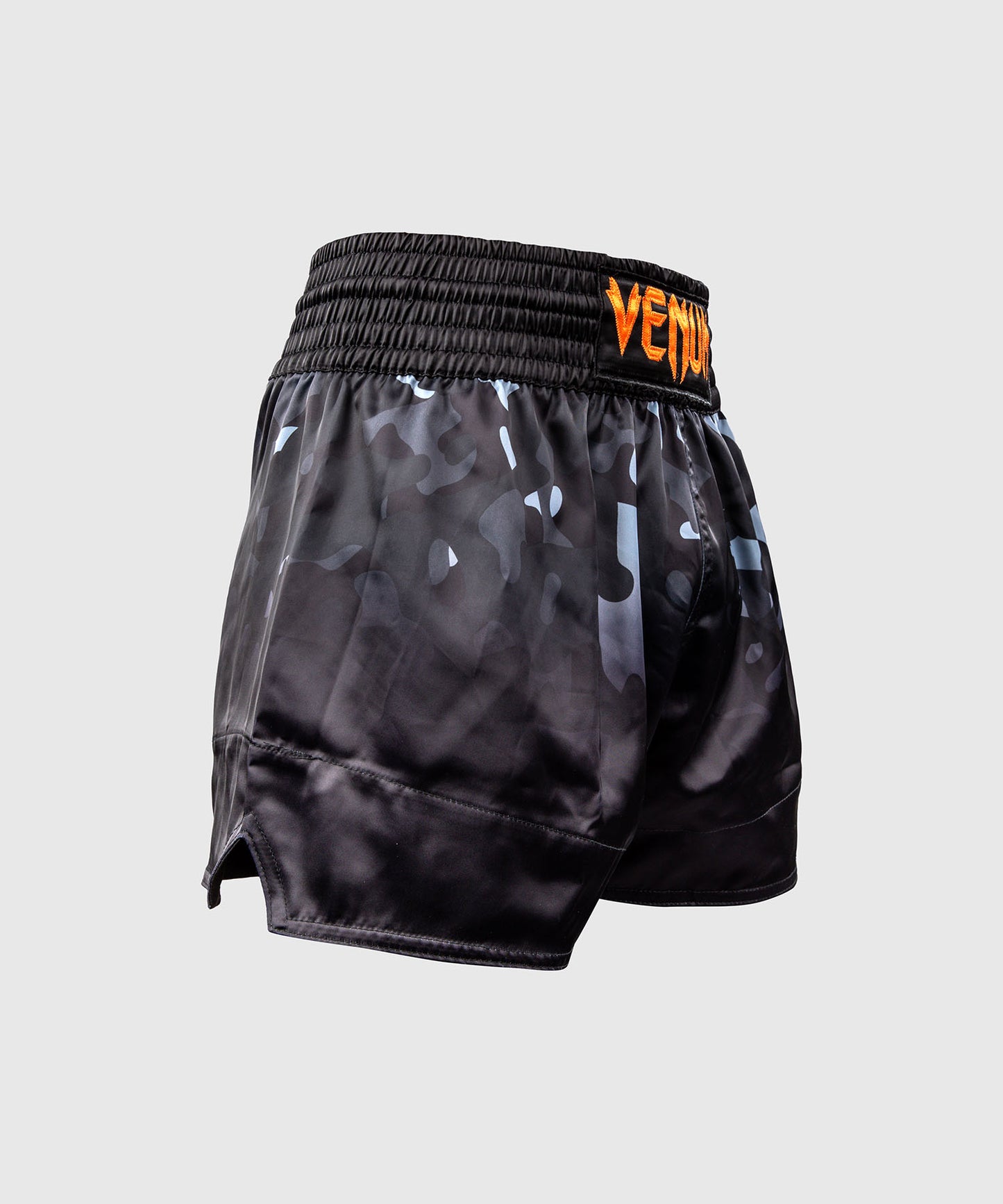 Venum Classic Muay Thai Shorts - Black Camo/Orange
