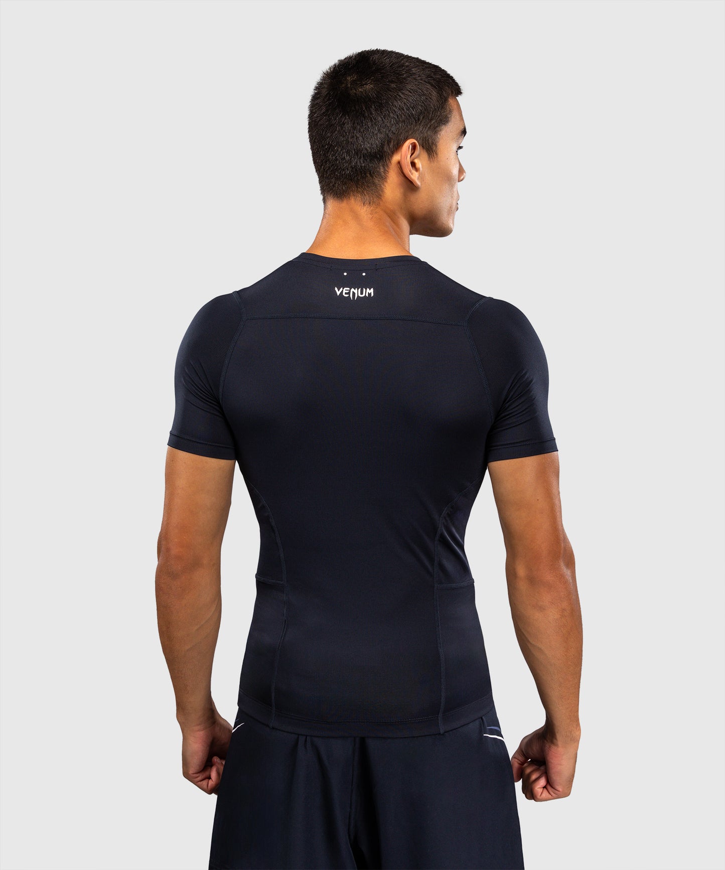 Venum G-Core Rashguard Manga Corta - Azul Marino/Blanco