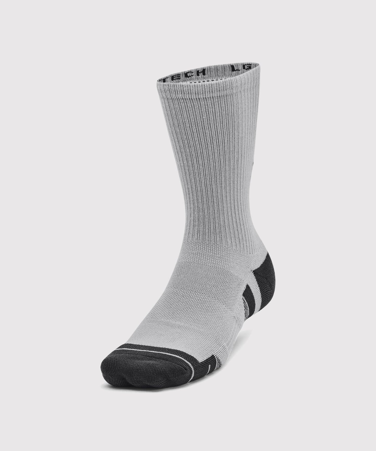 Under Armour Ua Performance Tech Socken – Weiß/Schwarz/Grau