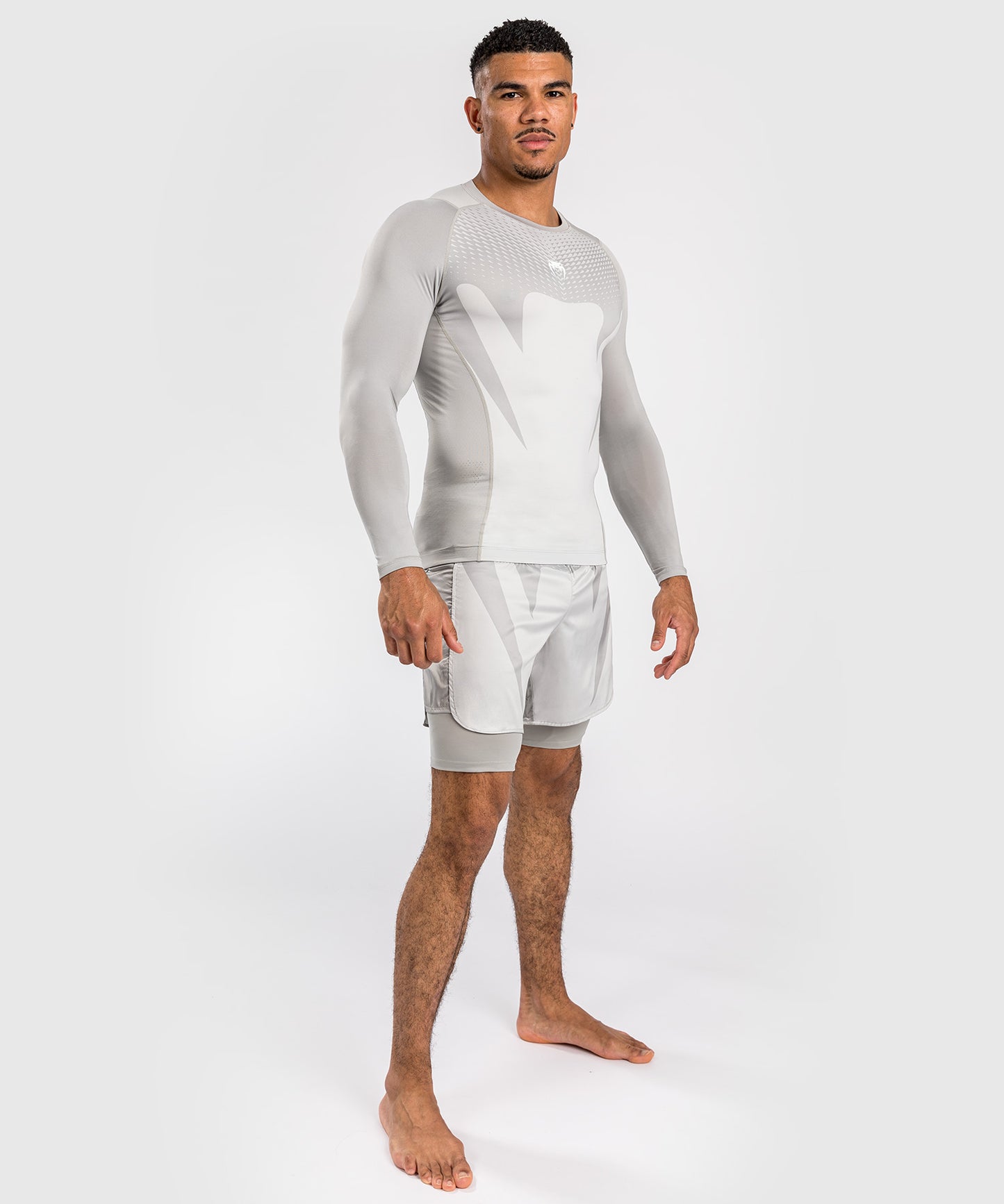 Venum Attack Herren Langarm Rashguard - Sand