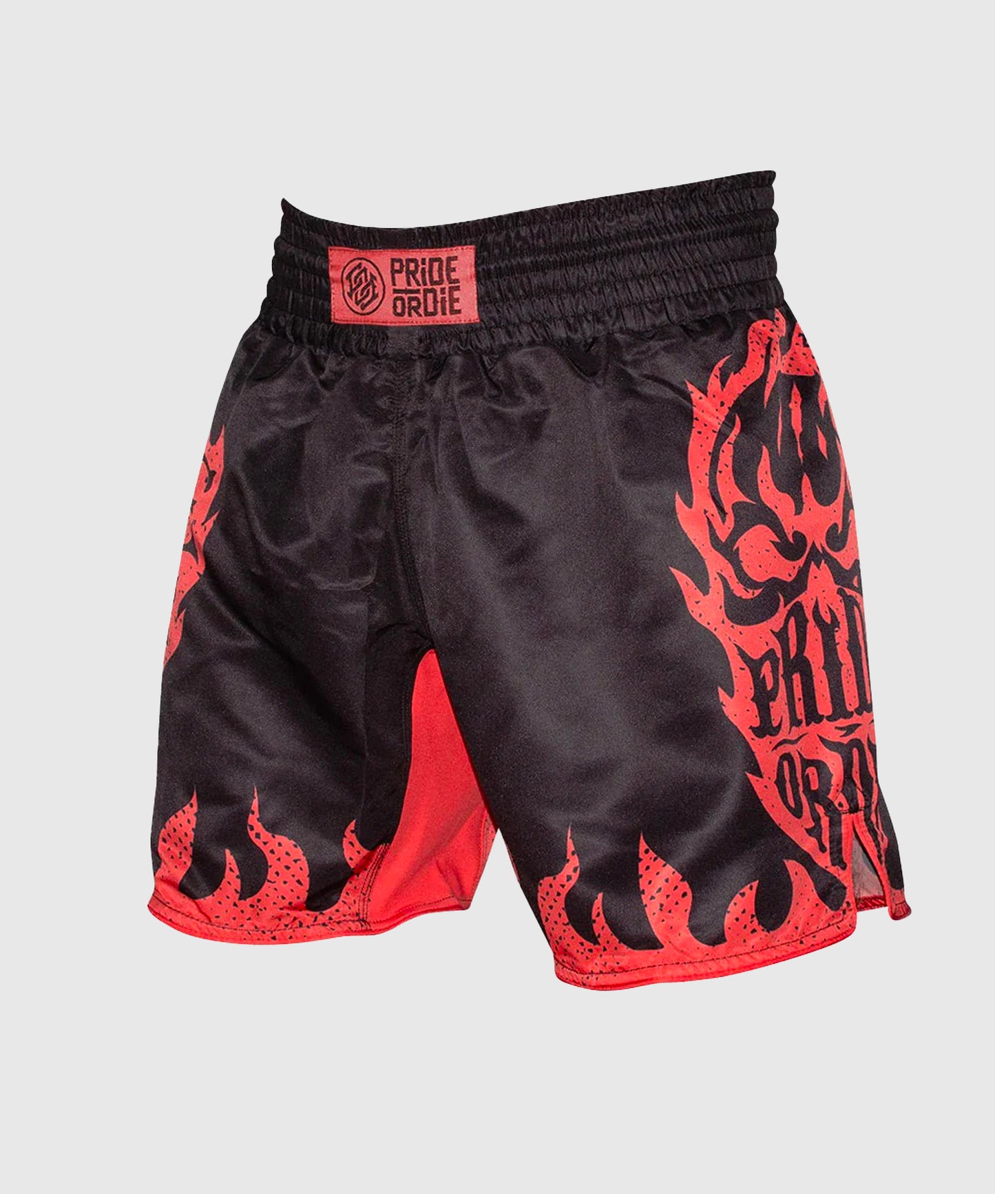 Short de MMA Pride Or Die Reckless Flames - Noir
