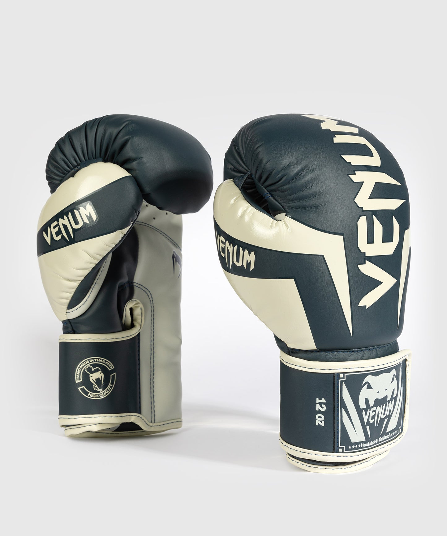 Venum Elite Boxhandschuhe - Weiß/Marineblau