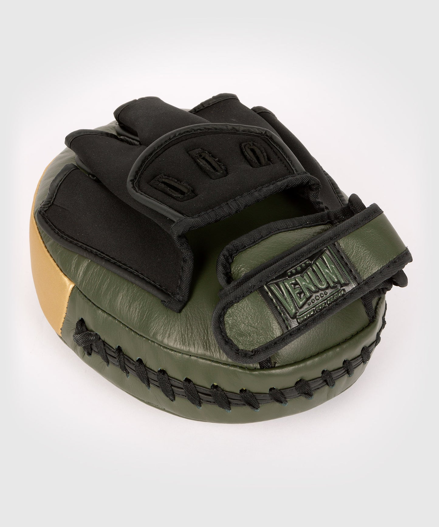 Venum Pro Boxhandschuhe Big Punch Pratzen (Paar) - Khaki/Gold
