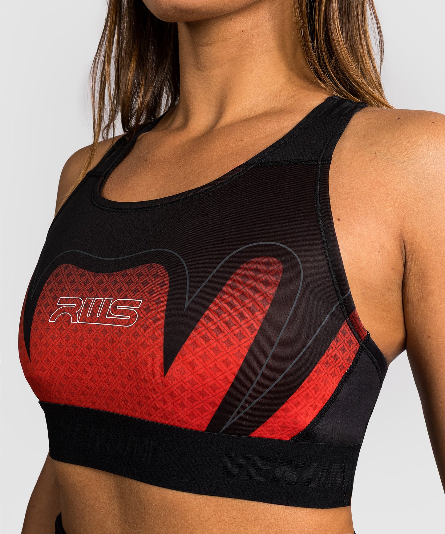 Venum x RWS 2.0 Damen Sport-BH – Schwarz/Rot