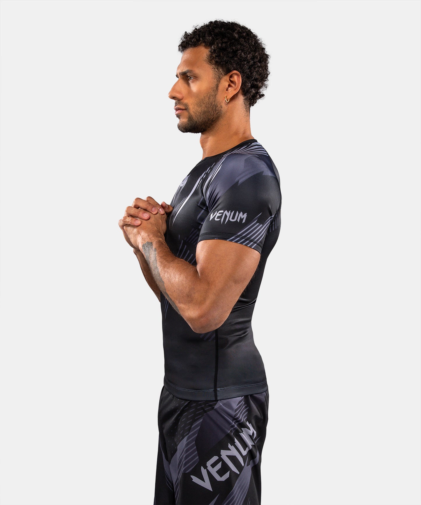 Venum No-Gi 6.0 Rashguard Manga Corta - Negro/Gris