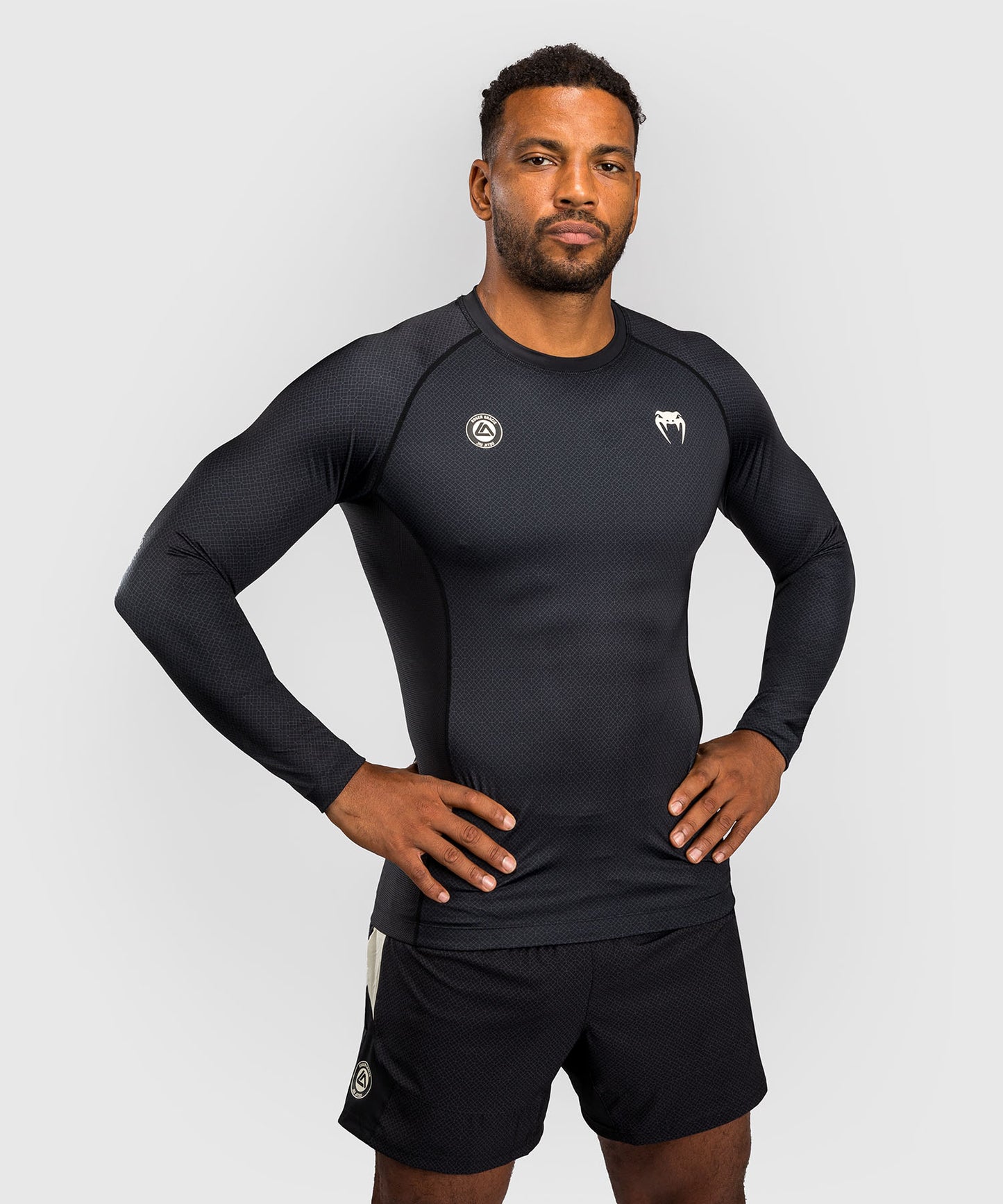 Rashguard à Manches Longues Venum x Roger Gracie Academy - Noir