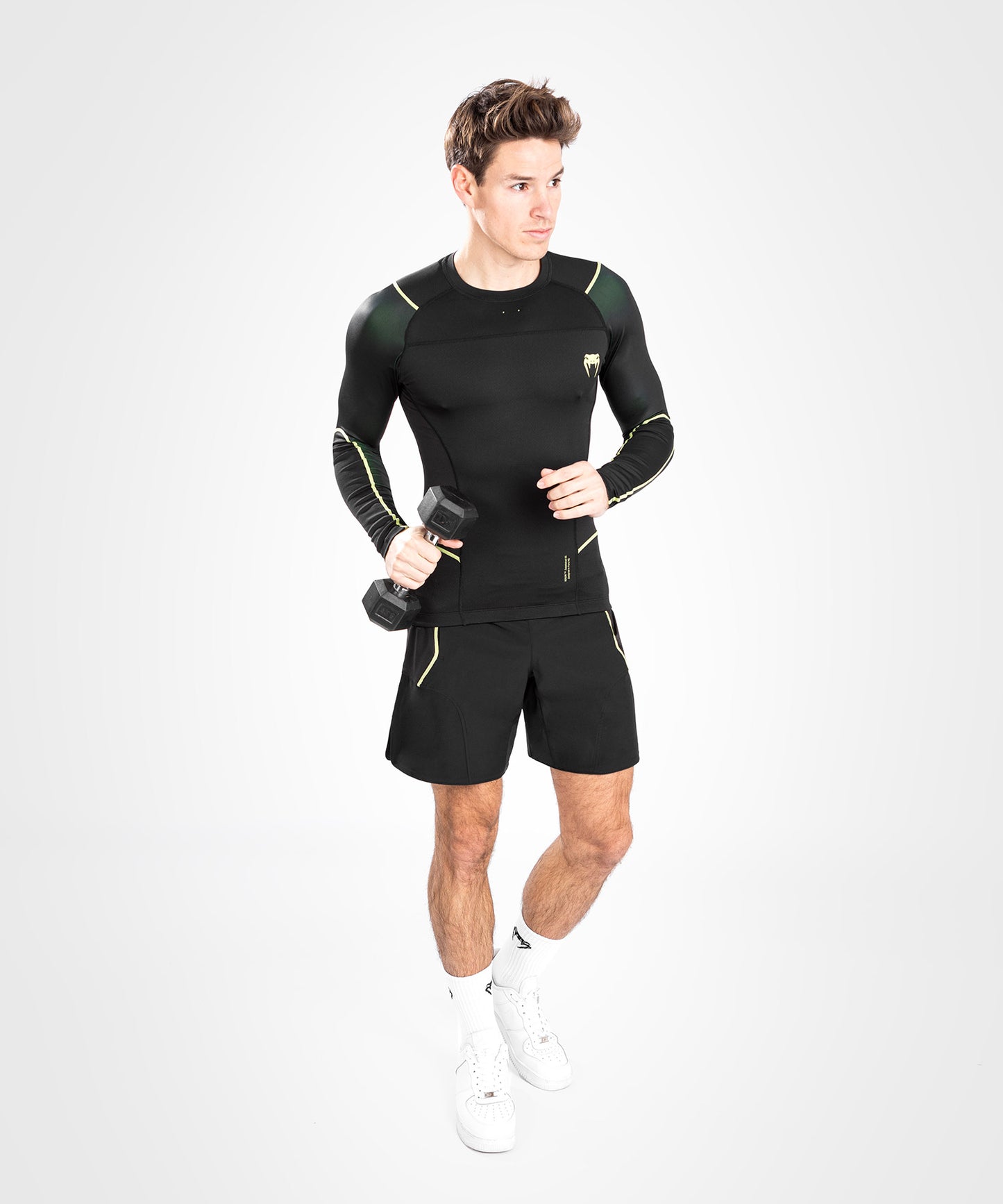 Rashguard Hommes - Manches longues Venum Fusion 2.0  - Noir/Jaune