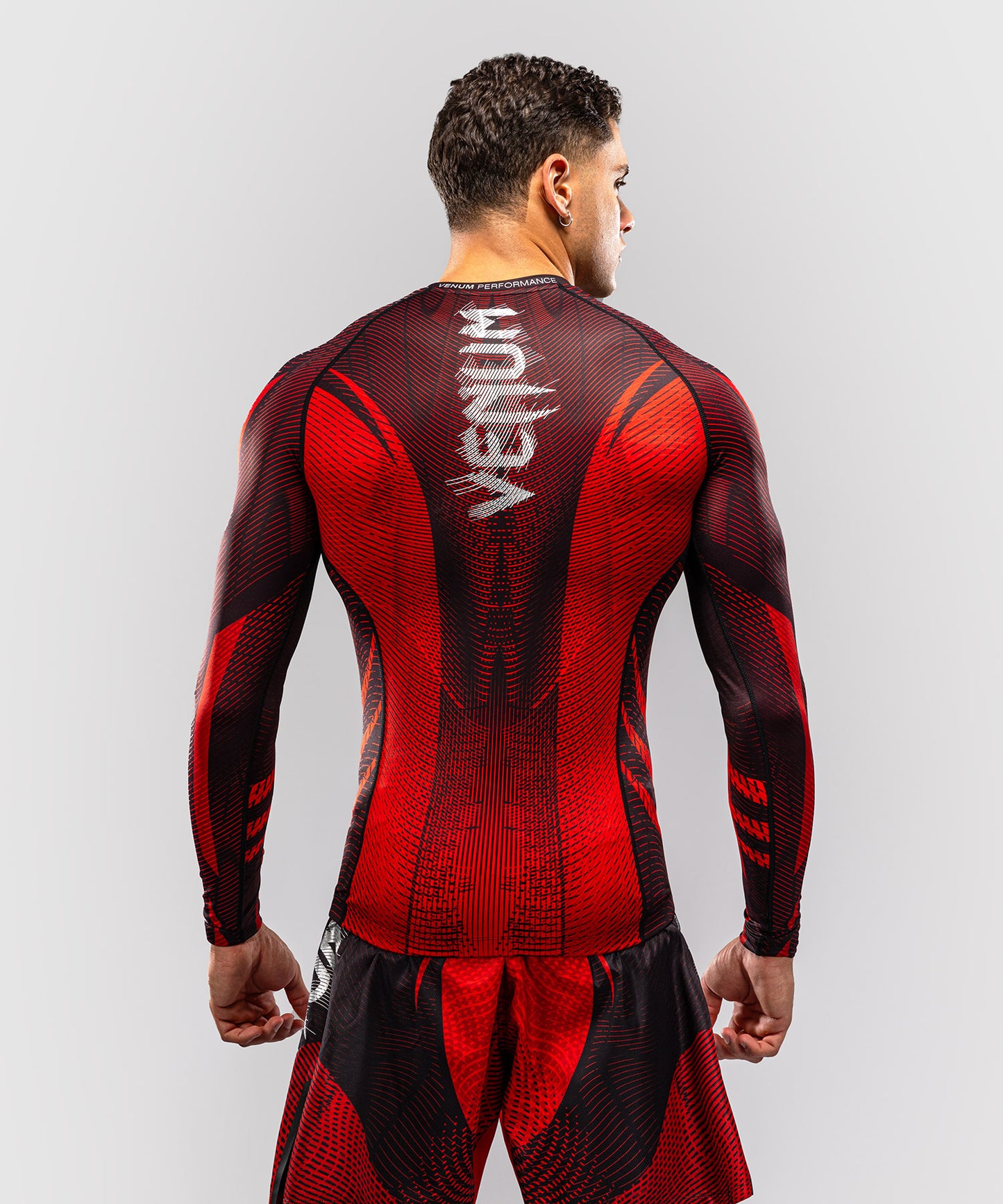 Venum Galactic 3.0 Rashguard Manga Larga - Rojo/Plata