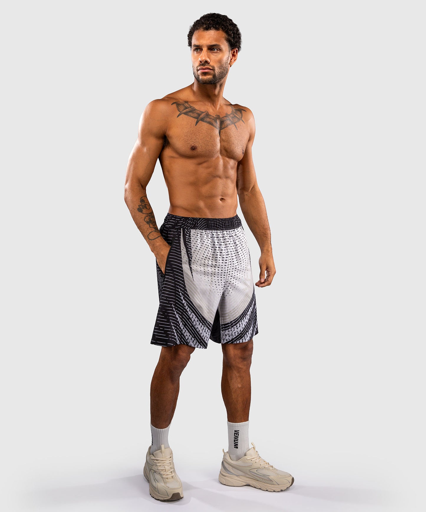 Venum Galactic 3.0 Pantalón Corto de  Entrenamiento - Blanco Hueso/Negro
