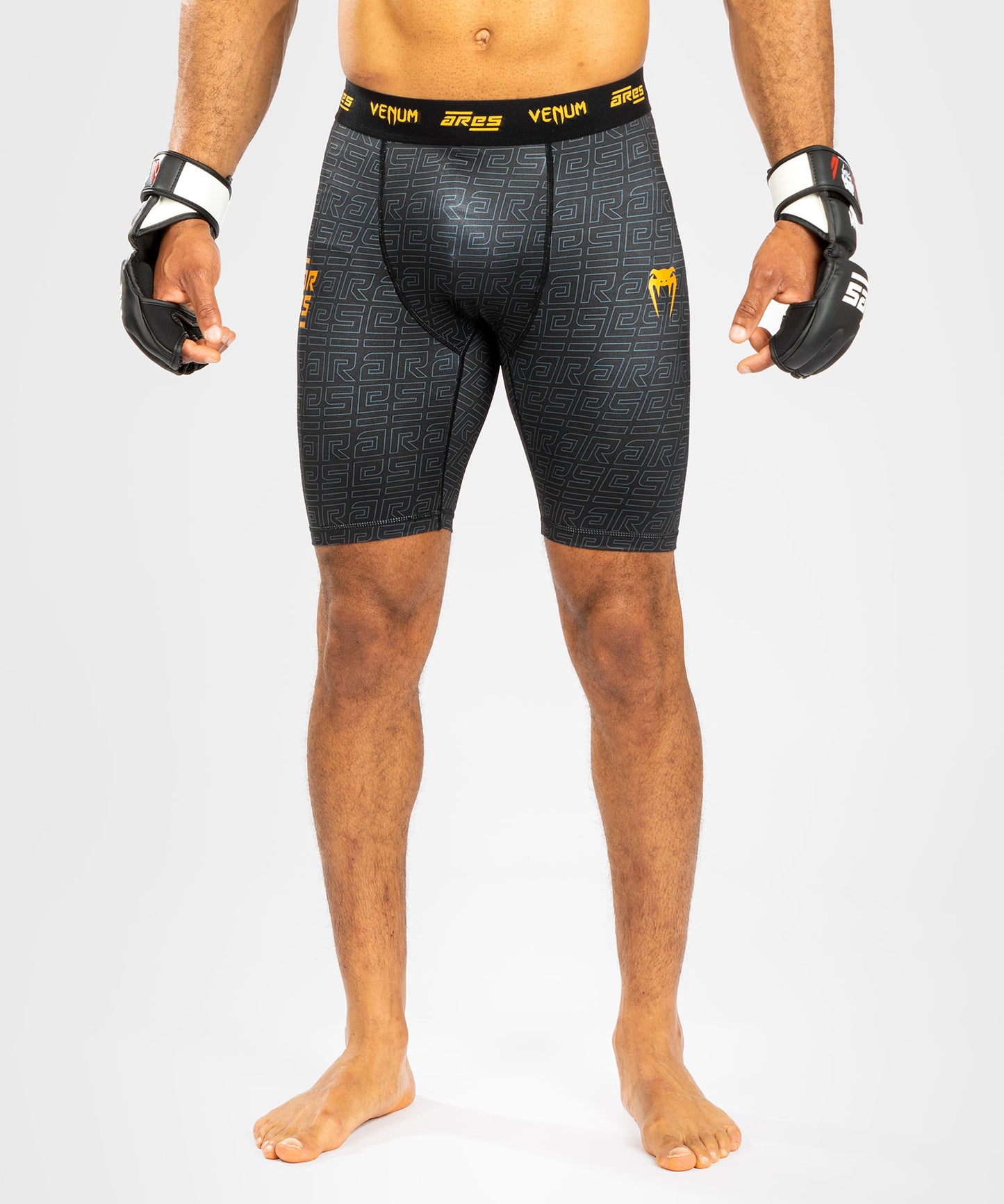 Venum x Ares Pantalones Vale Tudo para Hombre - Negro/Dorado