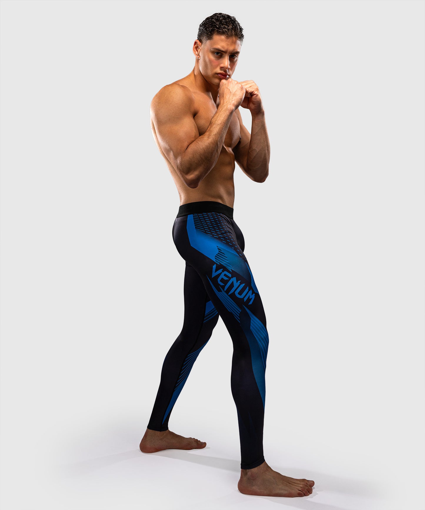 Venum No-Gi 6.0 Spats - Negro/Azul