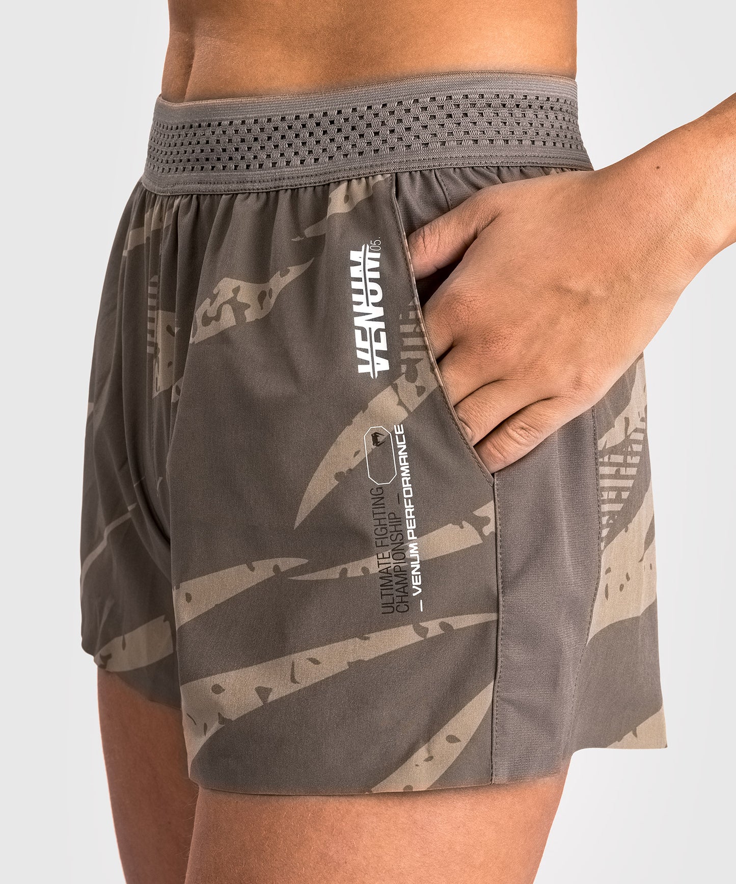 UFC Adrenaline by Venum Fight Week Women’s Performance Short - Desert Camo
