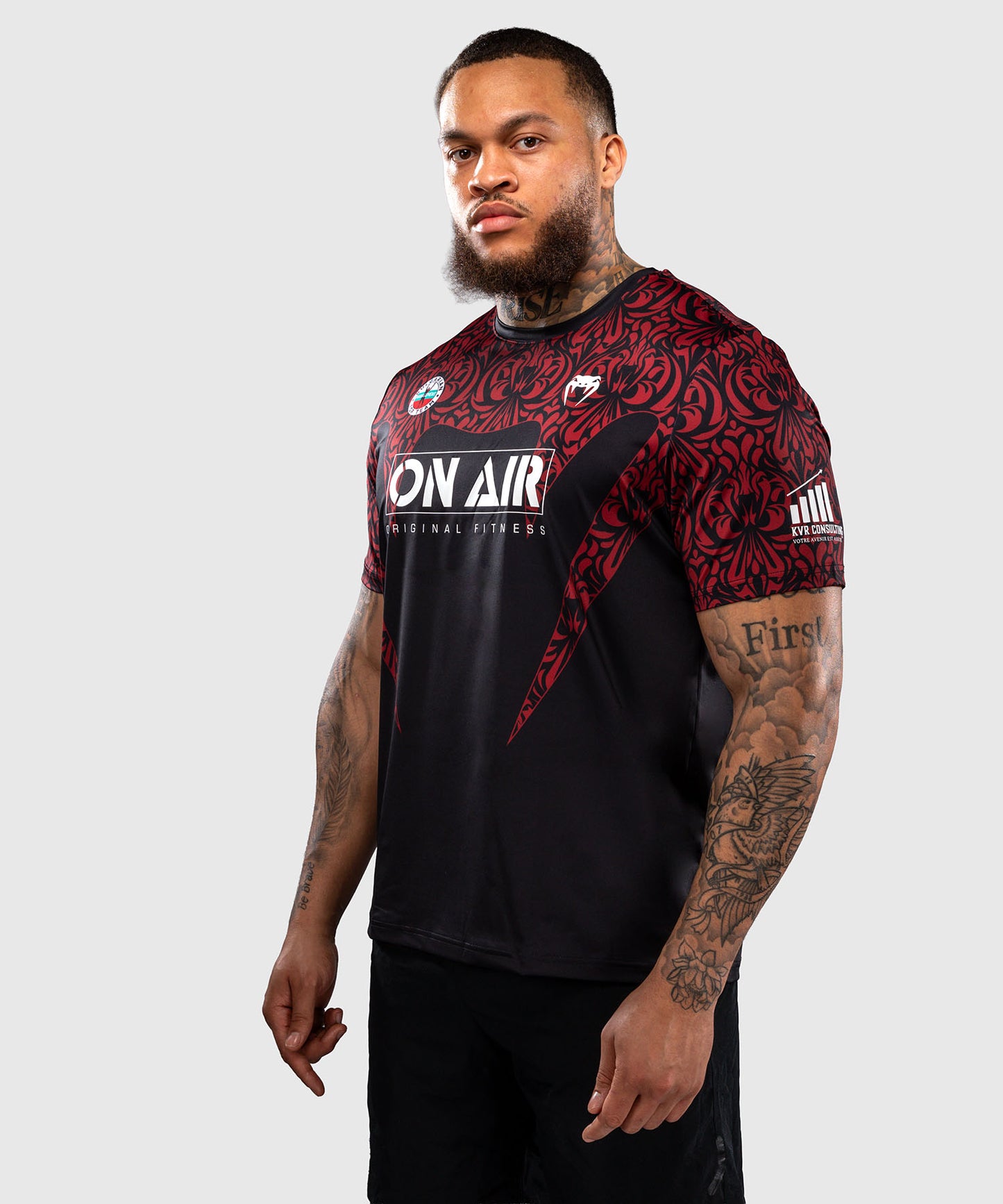 T-shirt Dry Tech Venum Bulgarian Top Team (BTT) – Noir/Rouge