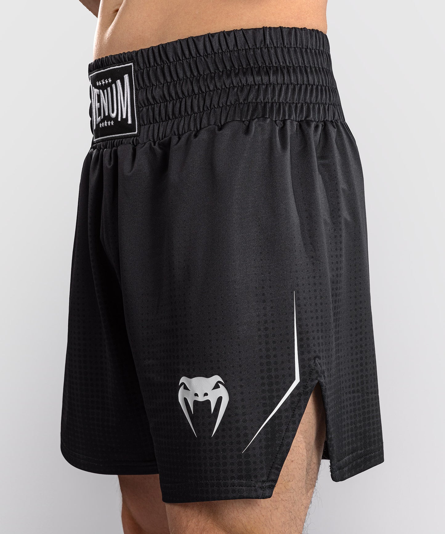 Venum Stealth Pantaloncini da Boxe – Nero/Bianco