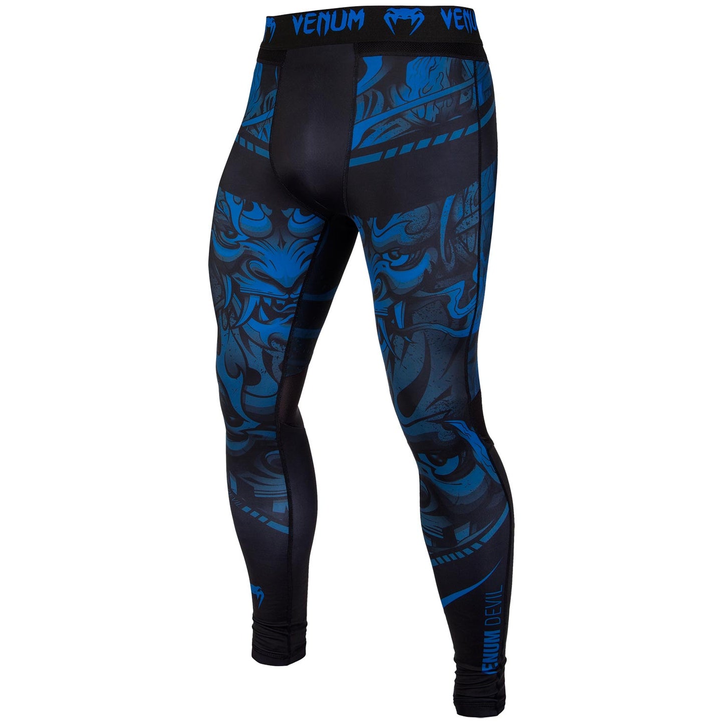 Venum Devil Compression Tights - Navy Blue/Black