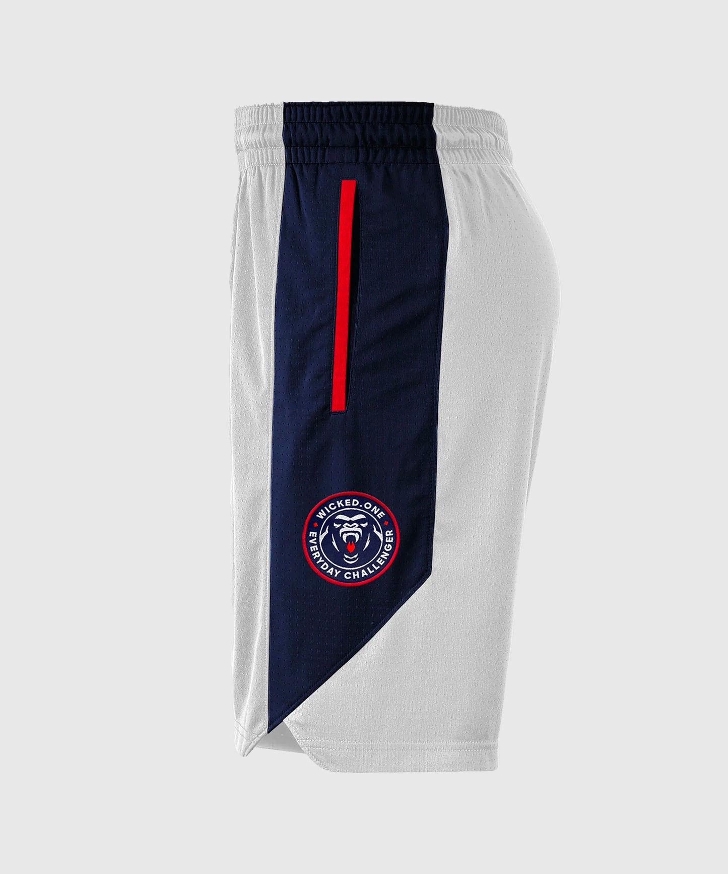 Wicked One Whacks Shorts - Weiß & Marineblau