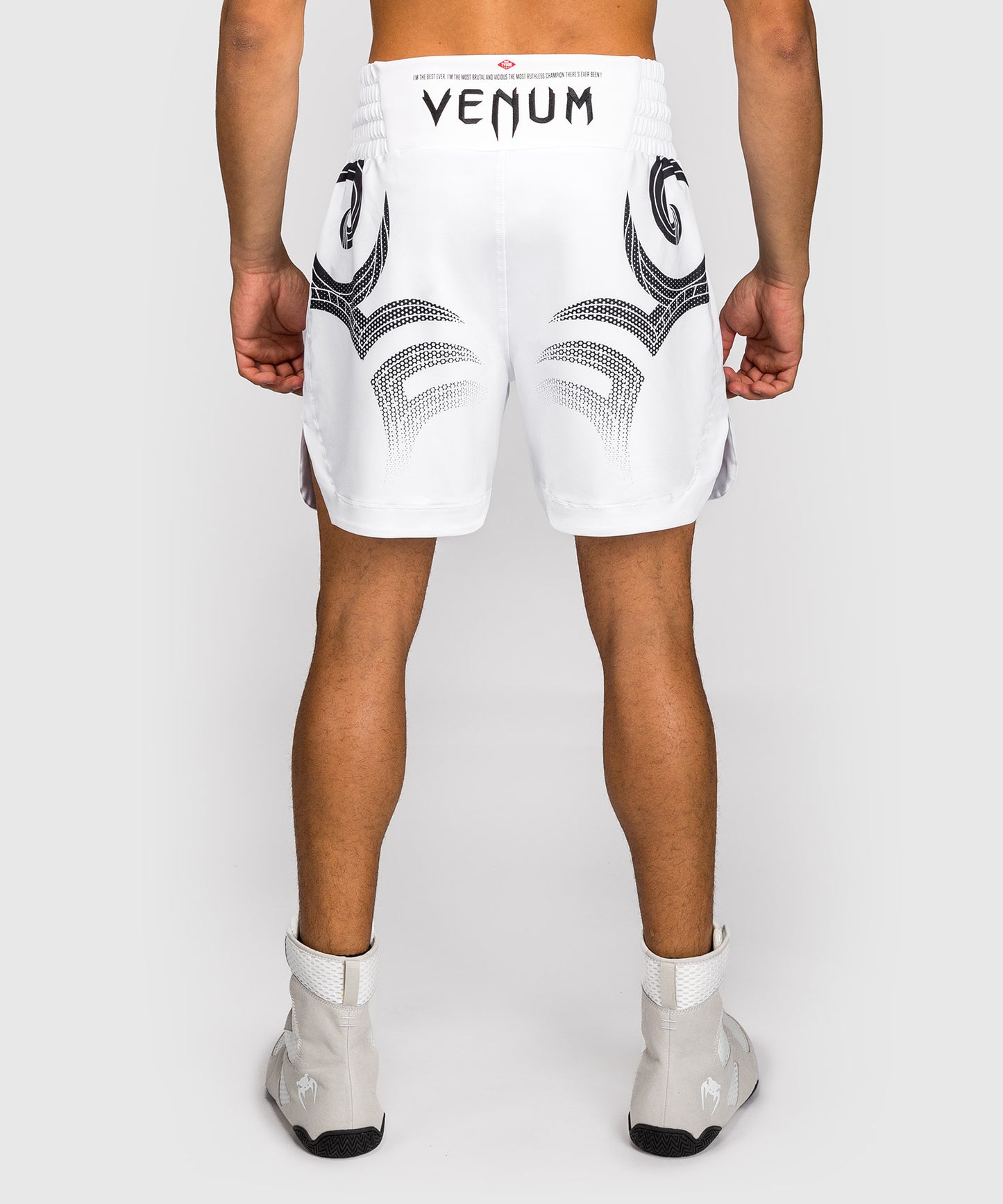 Venum x Mike Tyson Tiger Boxing Shorts - Optical White/Deep Black