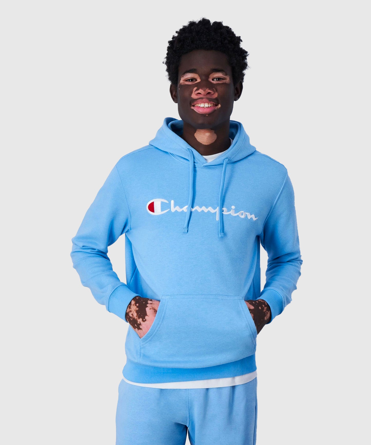 Sweat À Capuche Champion - Bleu ciel