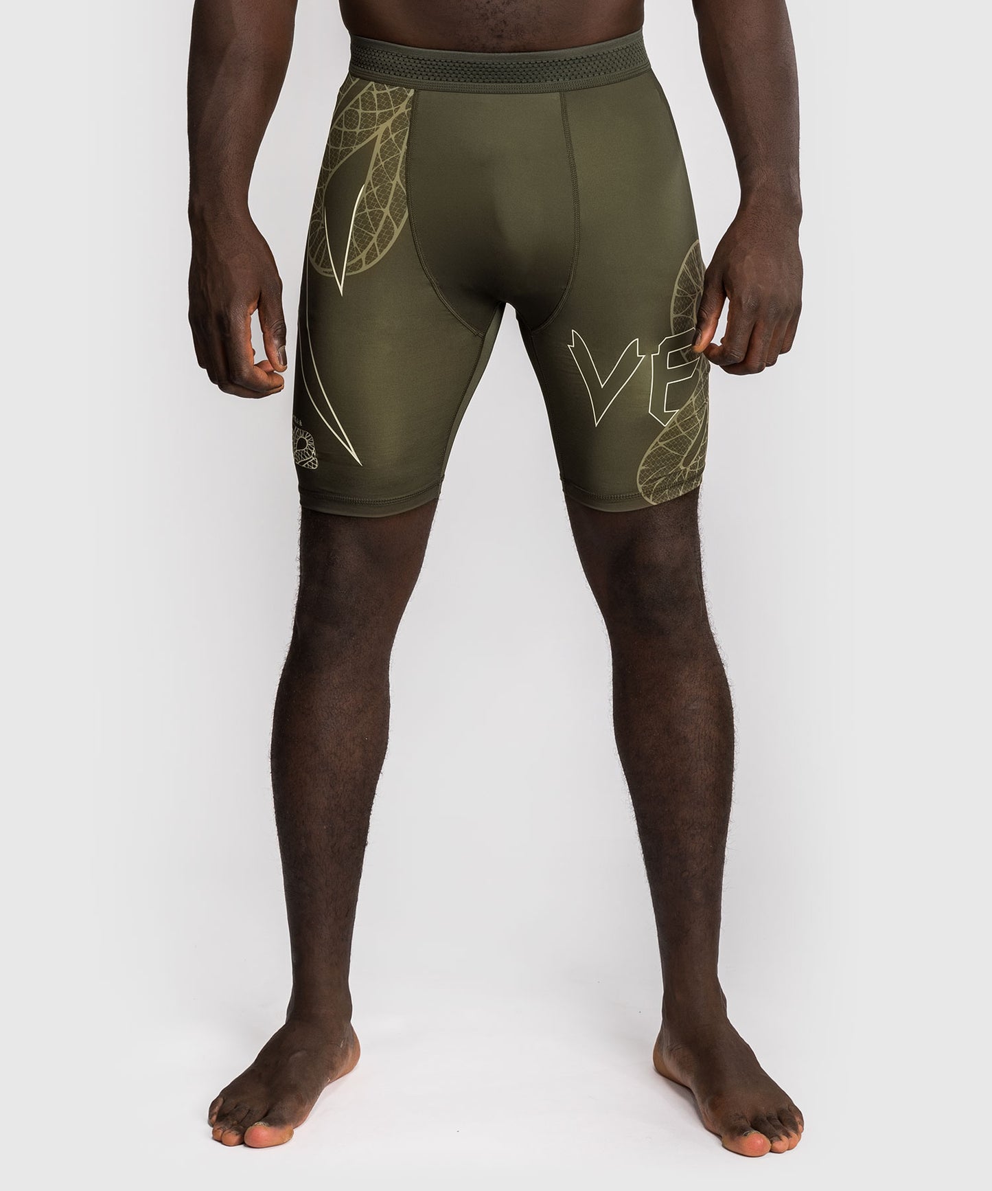 Short de Compression Venum Serpenti – Kaki/Bronze/Ivoire