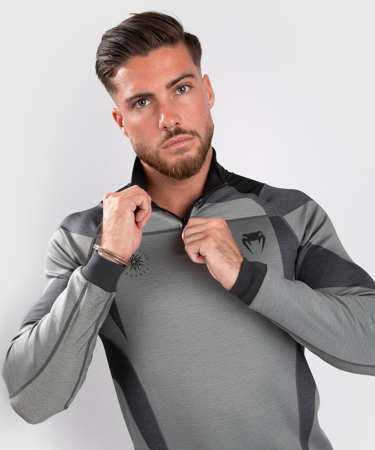 Venum Stone Dry Tech T-Shirt - Langarm - Mineralgrün