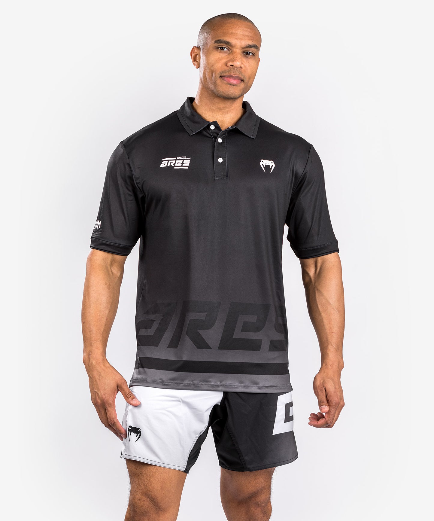 Venum x Ares Dry Tech Polo Shirt - Schwarz