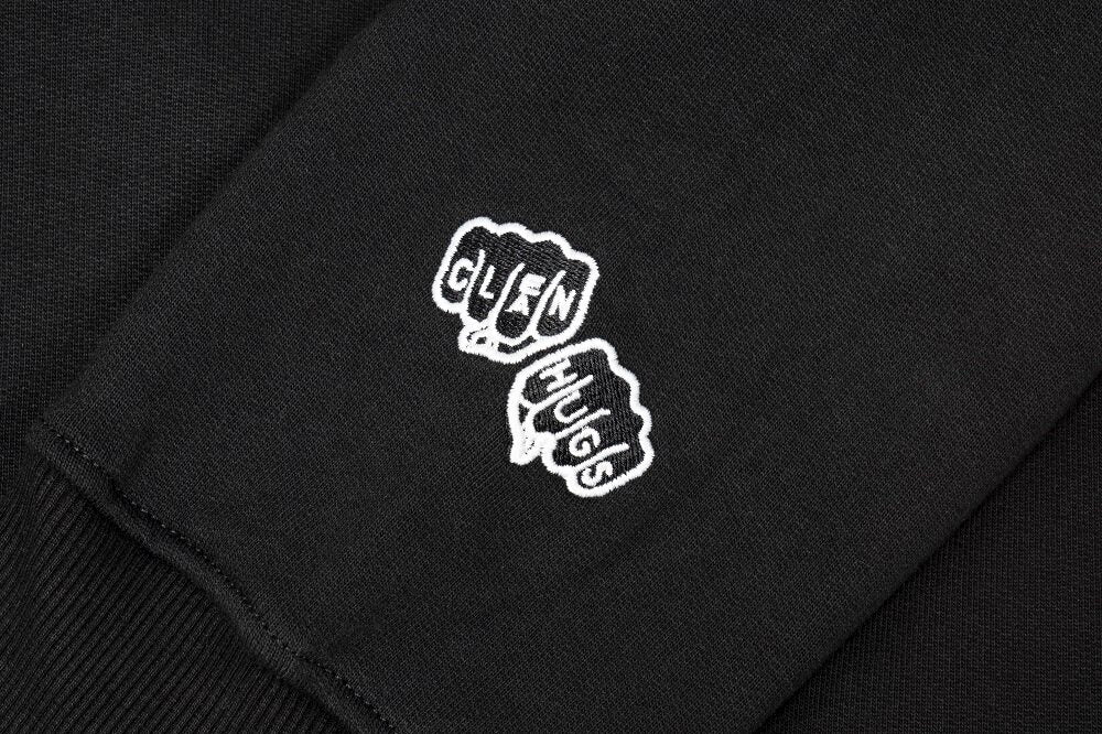 Clean Hugs Oeil Au Beurre Negro Sudadera con Capucha - Negro