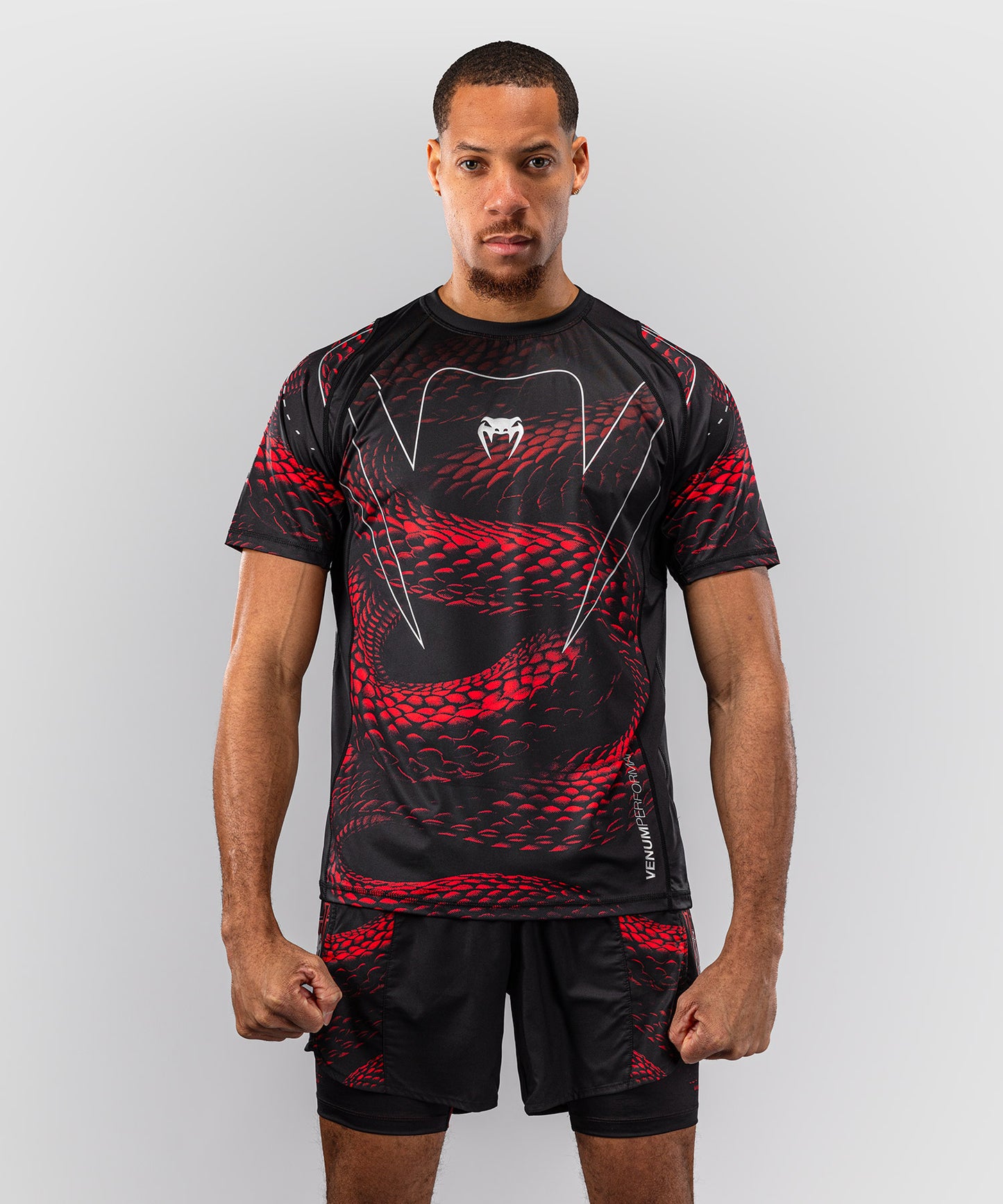 Venum Matupa Dry-Tech-T-Shirt - Schwarz/Rot/Silber