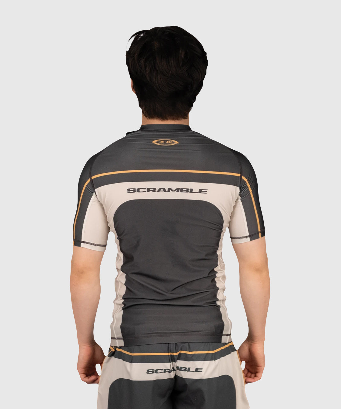 Scramble Duotone Rashguard de Manga Corta - Taupe/Arena