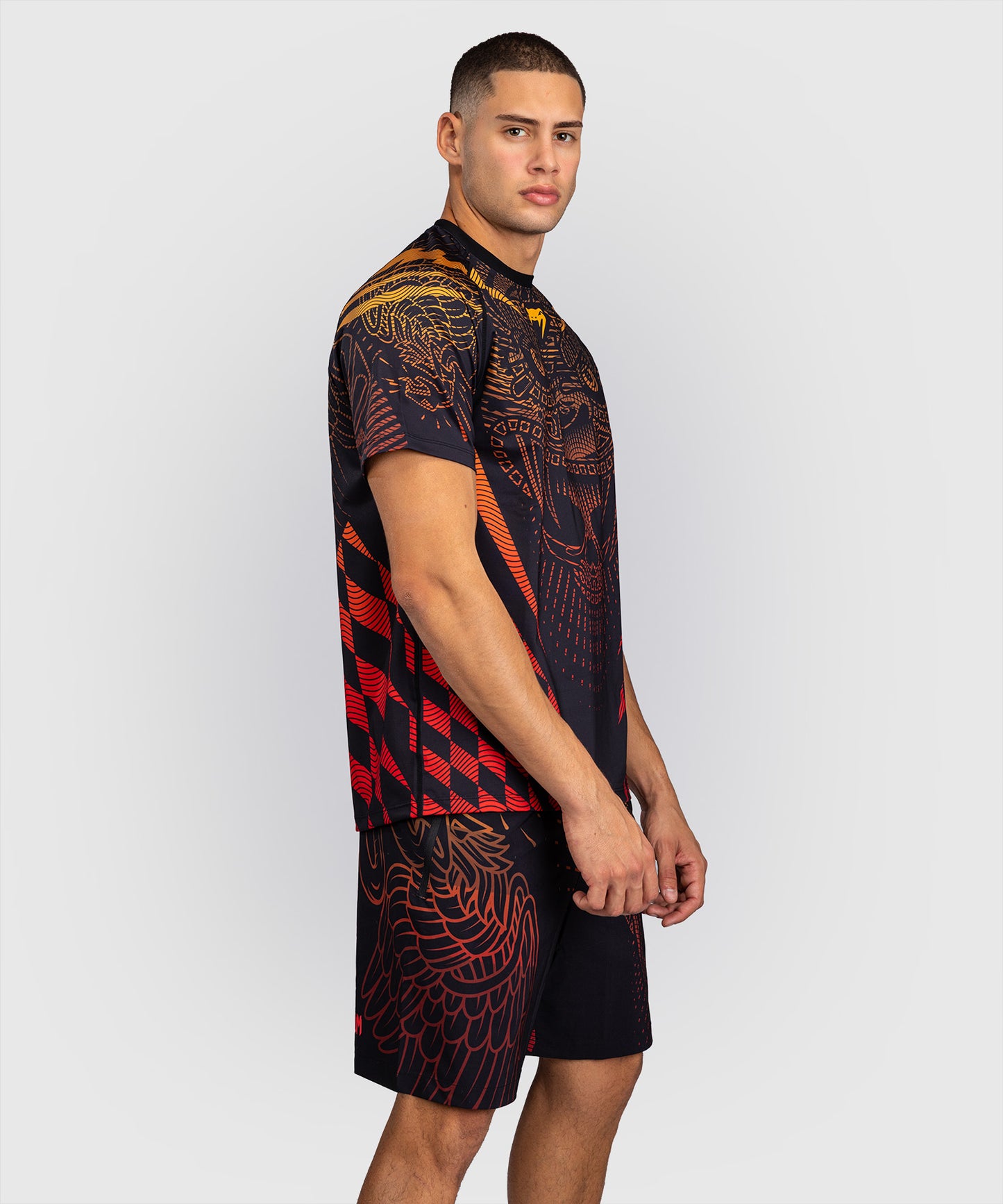 Venum Quetzal Fury Dry-Tech T-Shirt - Black/Fury Red/ Tangerine