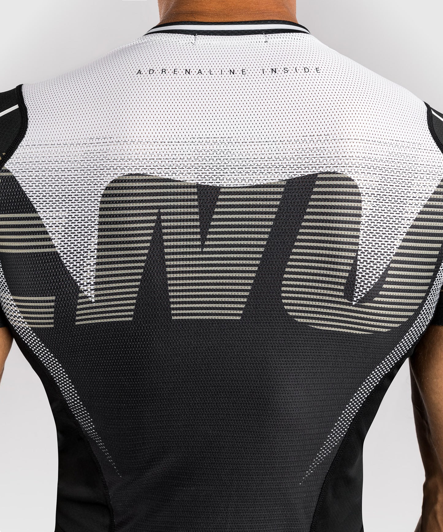 Venum Adrenaline Short Sleeve Rashguard - Black/Sand