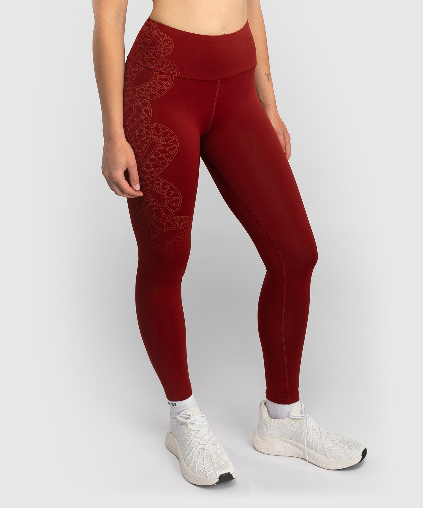 Venum Serpenti Women’s Leggings - Burgundy/Ivory