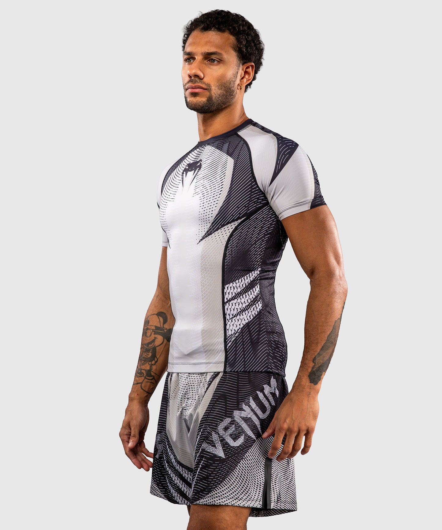 Venum Galactic 3.0 Rashguard Manga Corta - Blanco Hueso/Negro