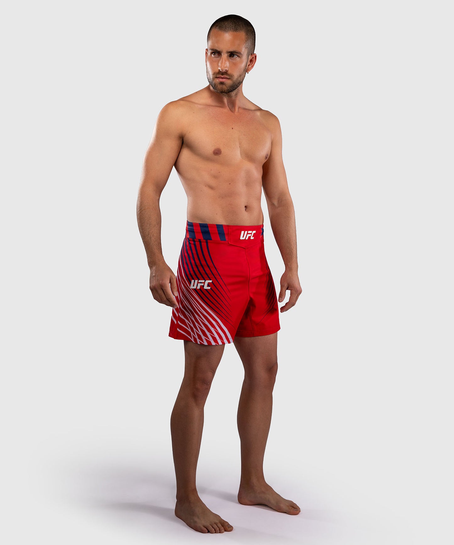 Men's Official UFC Freedom 250 by Venum Red Authentic Fight Night Short Fit Fight Short