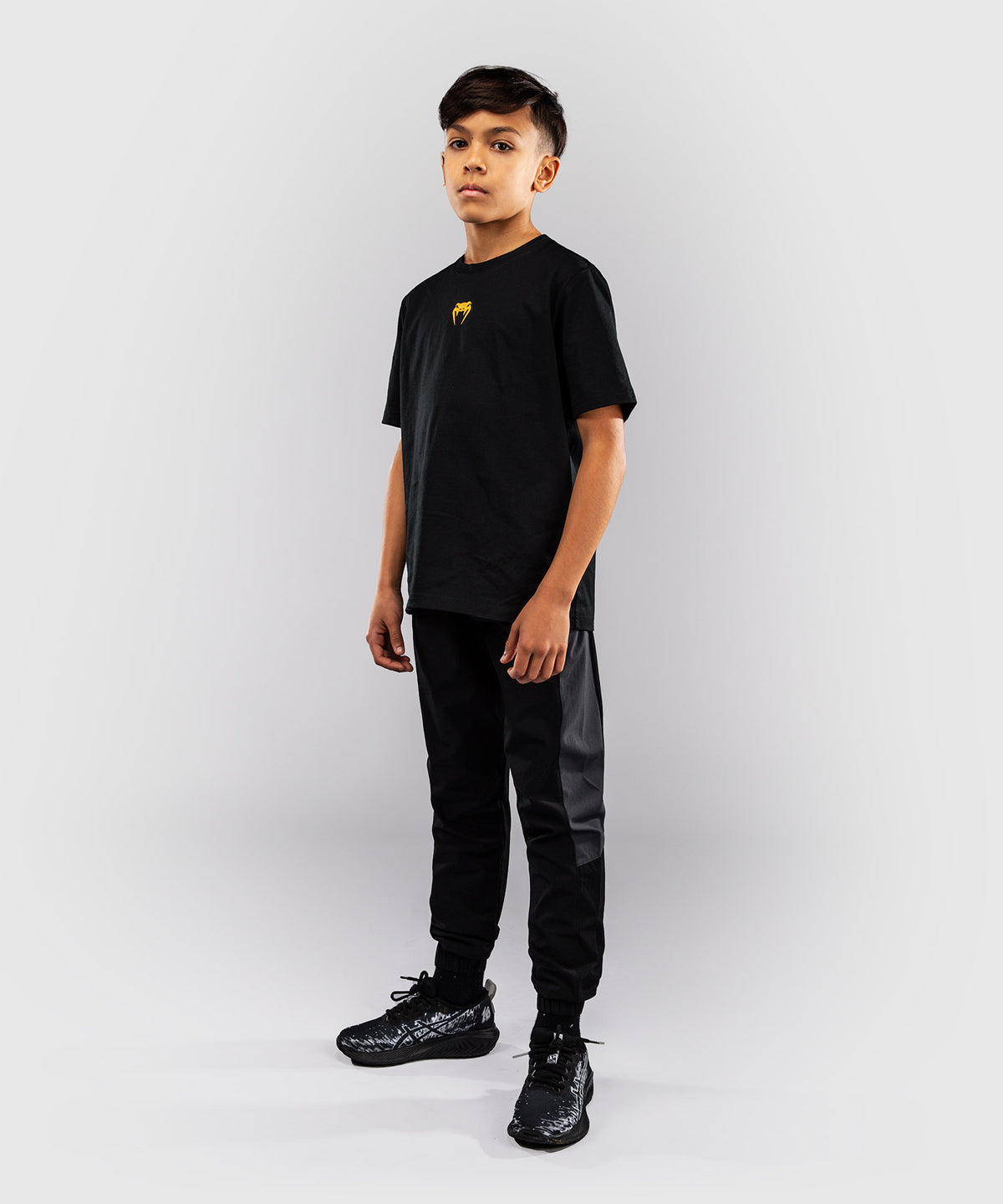 Venum Essential Camiseta de algodón infantil - Negro/Dorado